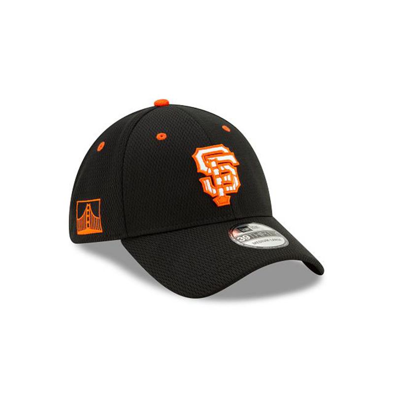 MLB San Francisco Giants 2021 Spring Training 39Thirty Stretch Fit (IVD4056) - Black New Era Caps